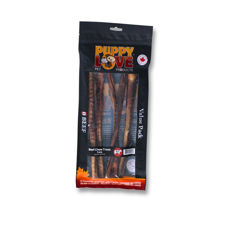 Puppy Love Beef Chews- 11 inches