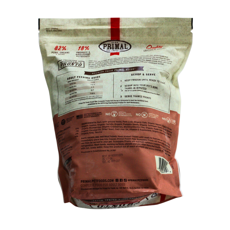 Primal Frozen Raw Pronto Pork