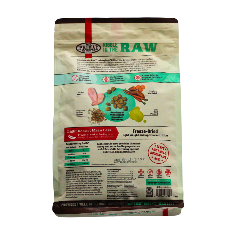 Primal Kibble in the Raw Chicken (1.5 lb bag)