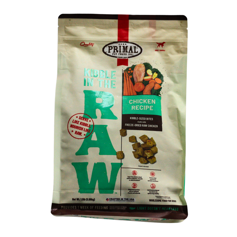 Primal Kibble in the Raw Chicken (1.5 lb bag)