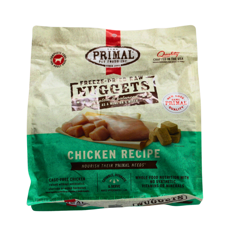 Primal Freeze Dried Nuggets Chicken (14 oz bag)