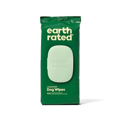 Earth Rated Compostable Pet Wipes Unscented 8 x 8