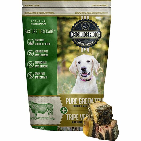 K9 Choice Green Tripe 1 oz Cubes - 3 lbs