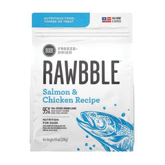 Rawbble Freeze-Dried Chicken and Salmon 12 oz size