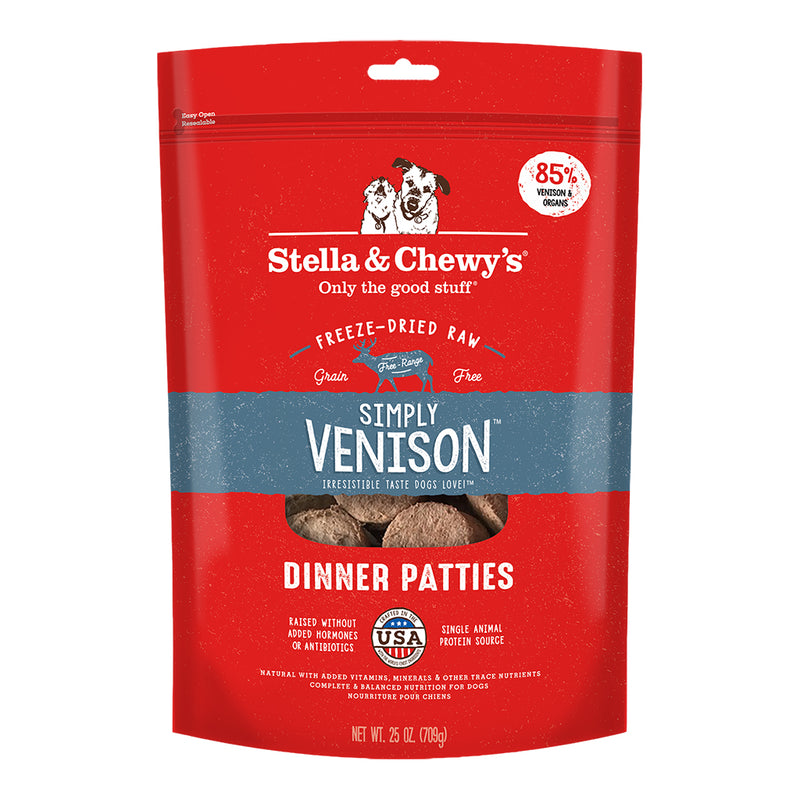 Stella Chewy Freeze-dried venison dinner patties 14 ounces