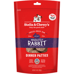 Stella Chewy Freeze-dried Rabbit dinner patties 14 oz