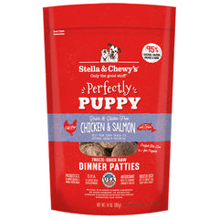 Stella & Chewy's Perfectly Puppy Chicken & Salmon Freeze-dried raw dinner patties 14 oz