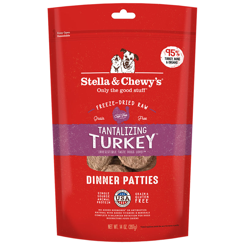Stella & Chewy Freeze-Dried Raw Tantalizing Turkey Dinner Patties