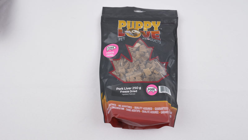 Puppy Love Freeze-Dried Pork Liver 250 grams